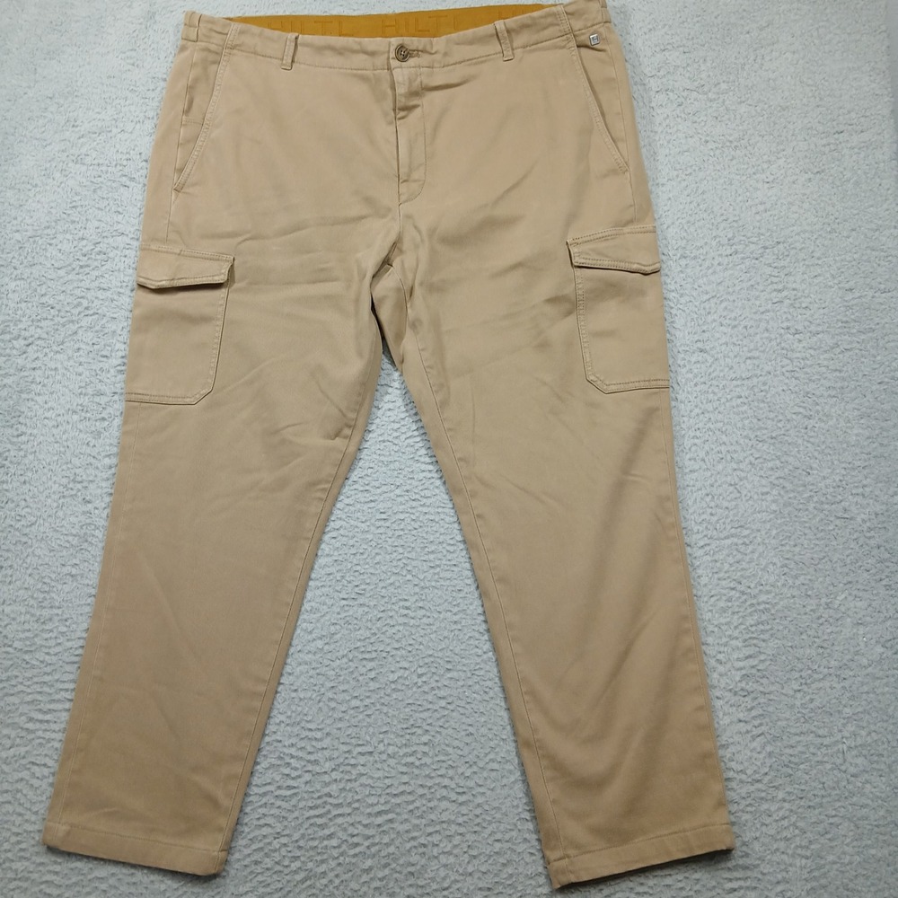 Hiltl Men's Cargo Pants Beige Size 56 (40W) Cotton Lyocell Stretch‎